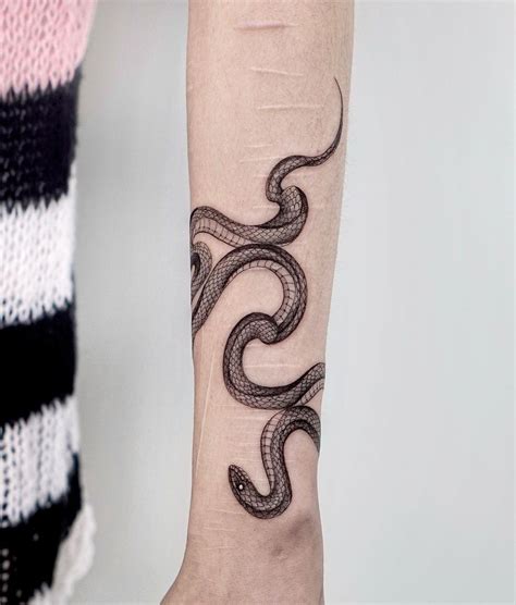 detailed snake tattoo.